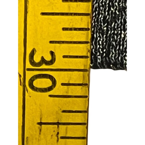 Red Paint Women Metallic Gold Gray Large Knit Sweater Cotton & Lurex Sparkly - Picture 9 of 16